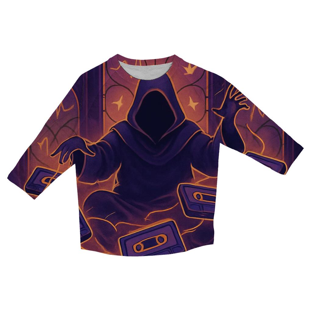 Cathedral Of Floating Cassettes stylish quarter sleeve tops