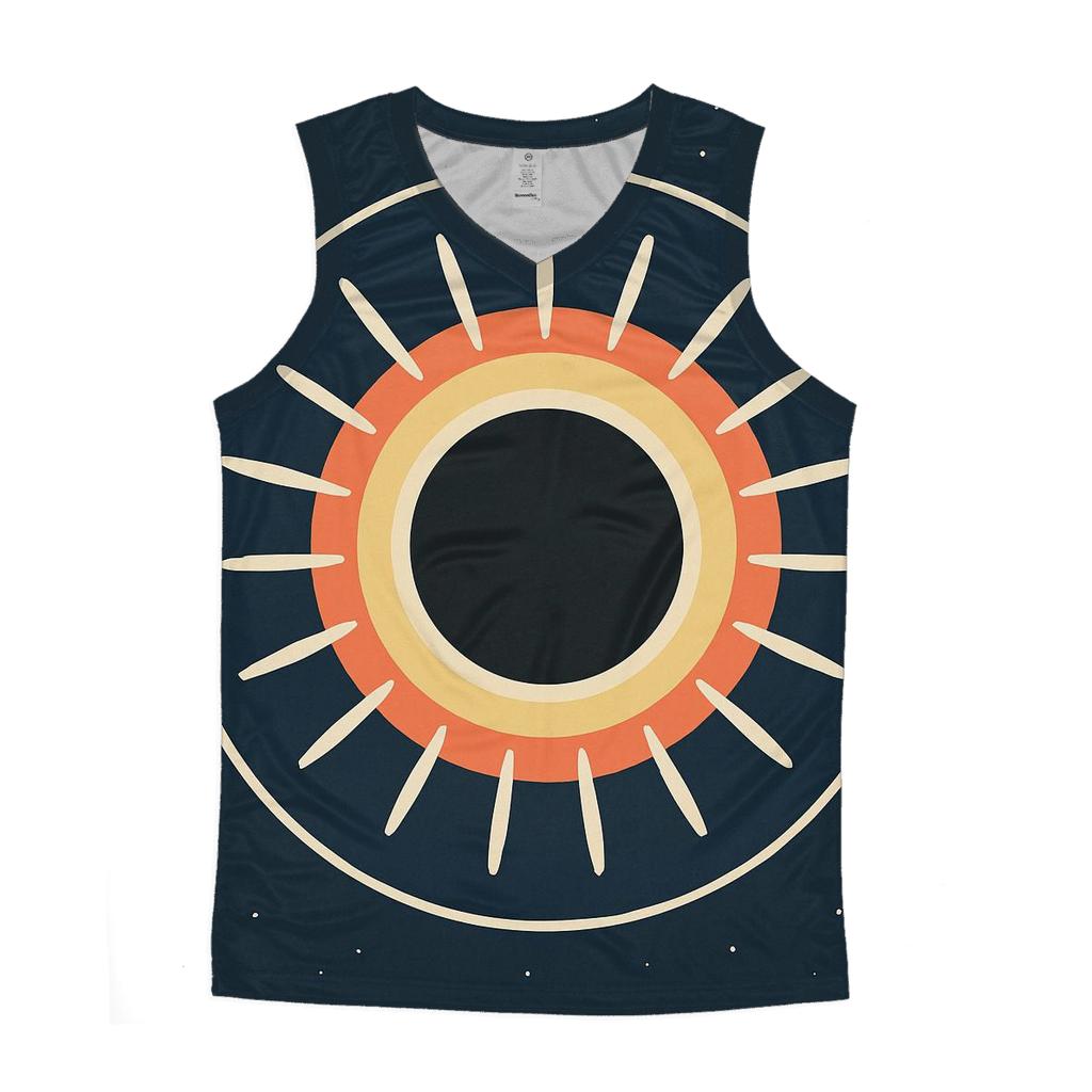 Eclipse Corona Petal Array cotton sleeveless tops