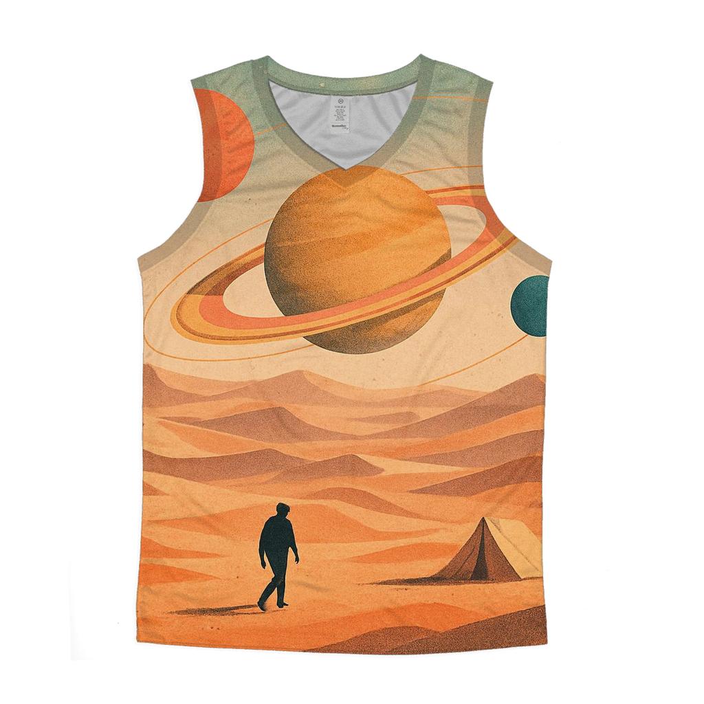 Desert Orbit Collage graphic print tank tops
