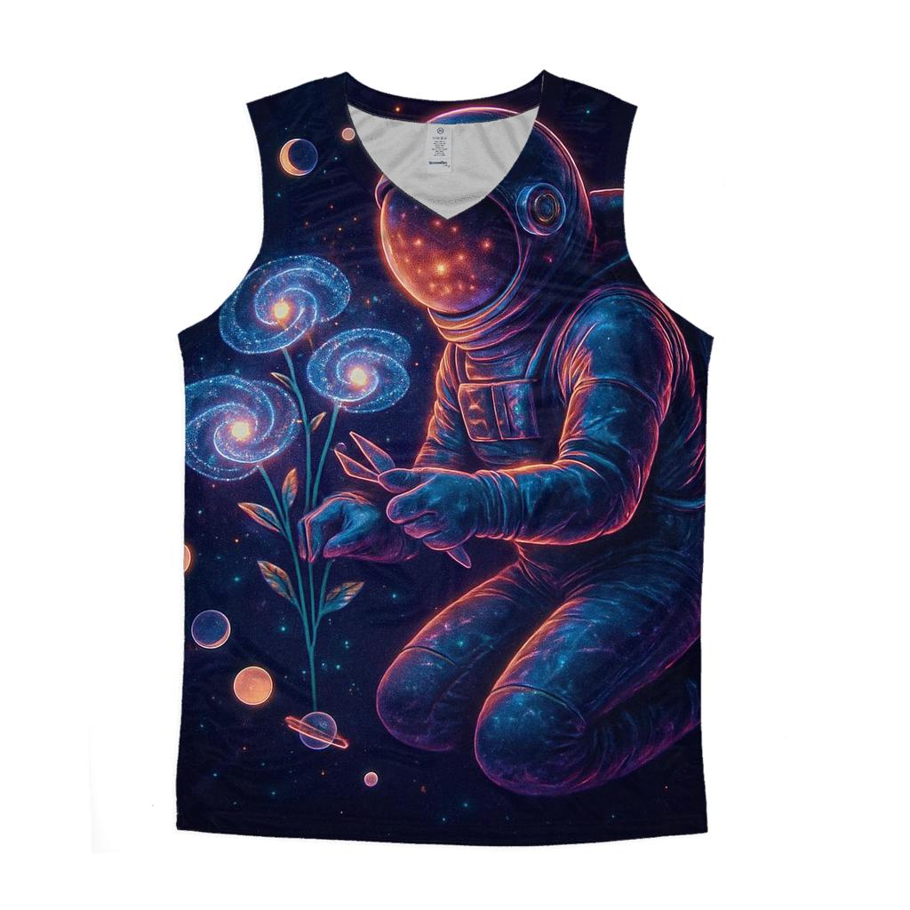 Chrono Bloom Nebula Garden custom tank tops