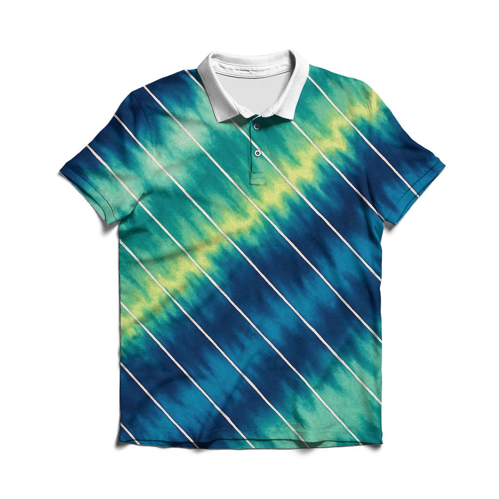 Aurora Arashi Diagonal Drift premium cotton polo shirts
