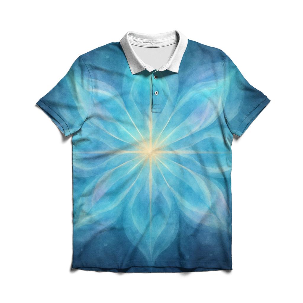 Aurora Breath Mandala personalized polo shirts