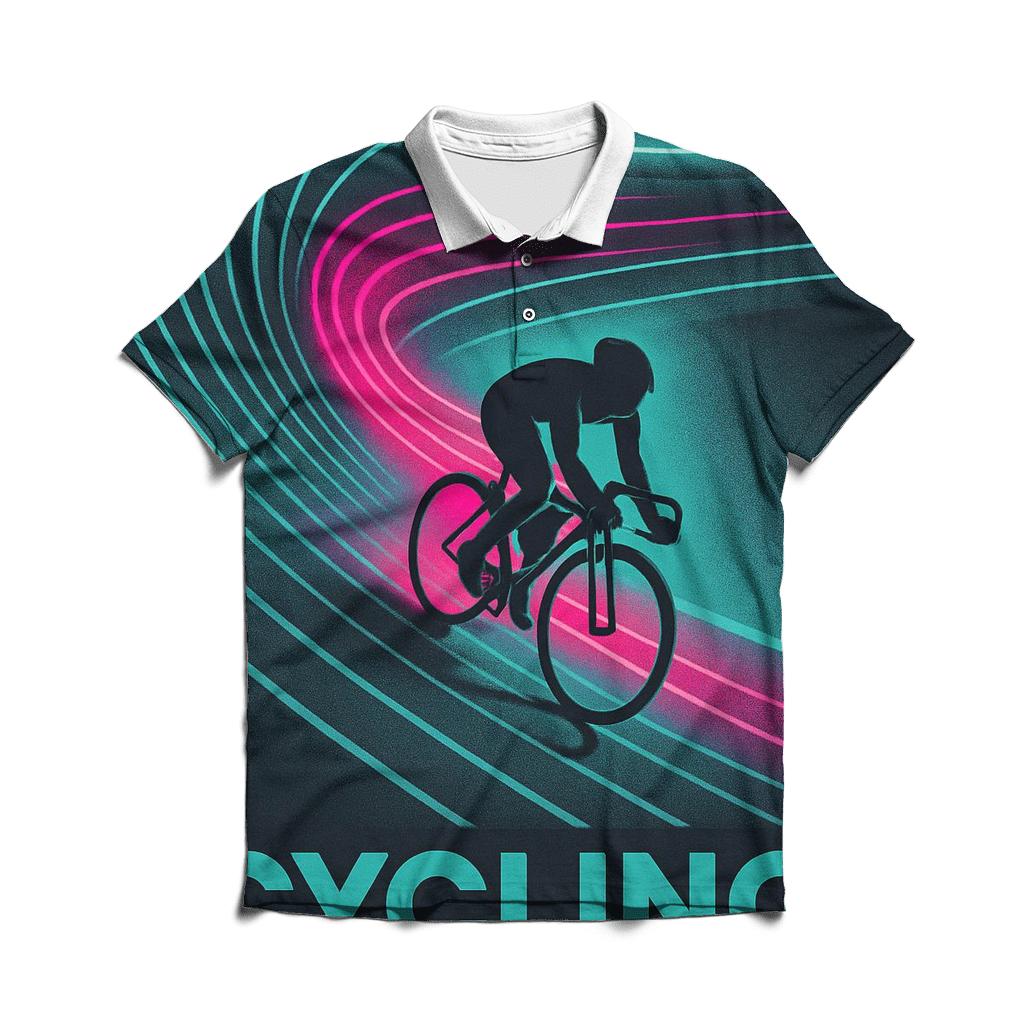 Neon Velodrome Light Trail Sprint casual sports polo shirts