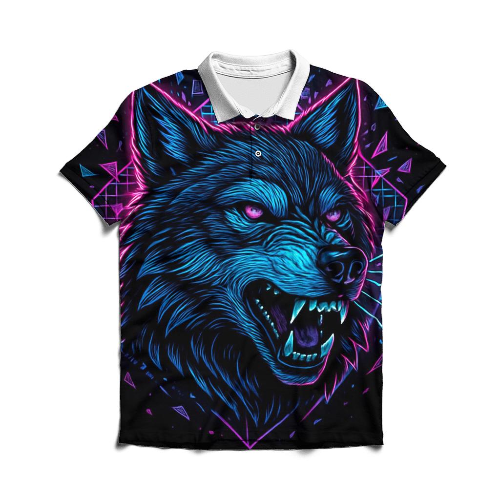 Obsidian Circuit Wolf Sentinel classic pique polos