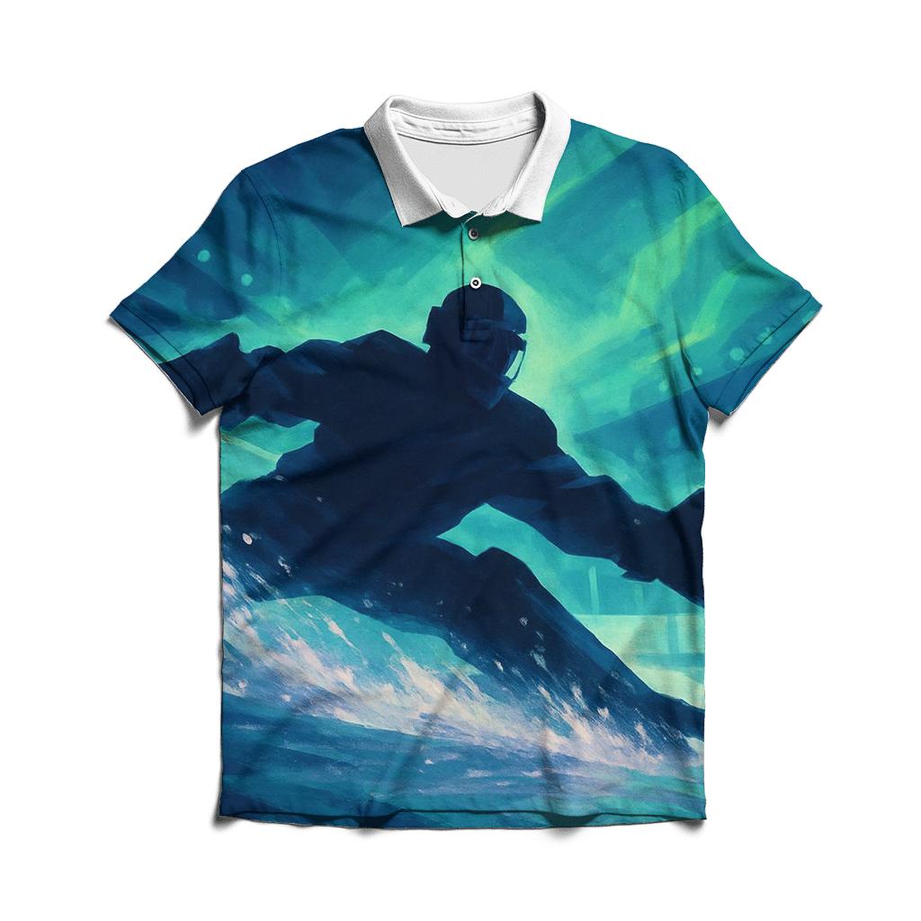 Aurora Goalkeeper Dive In Snowlight designer slim fit polos