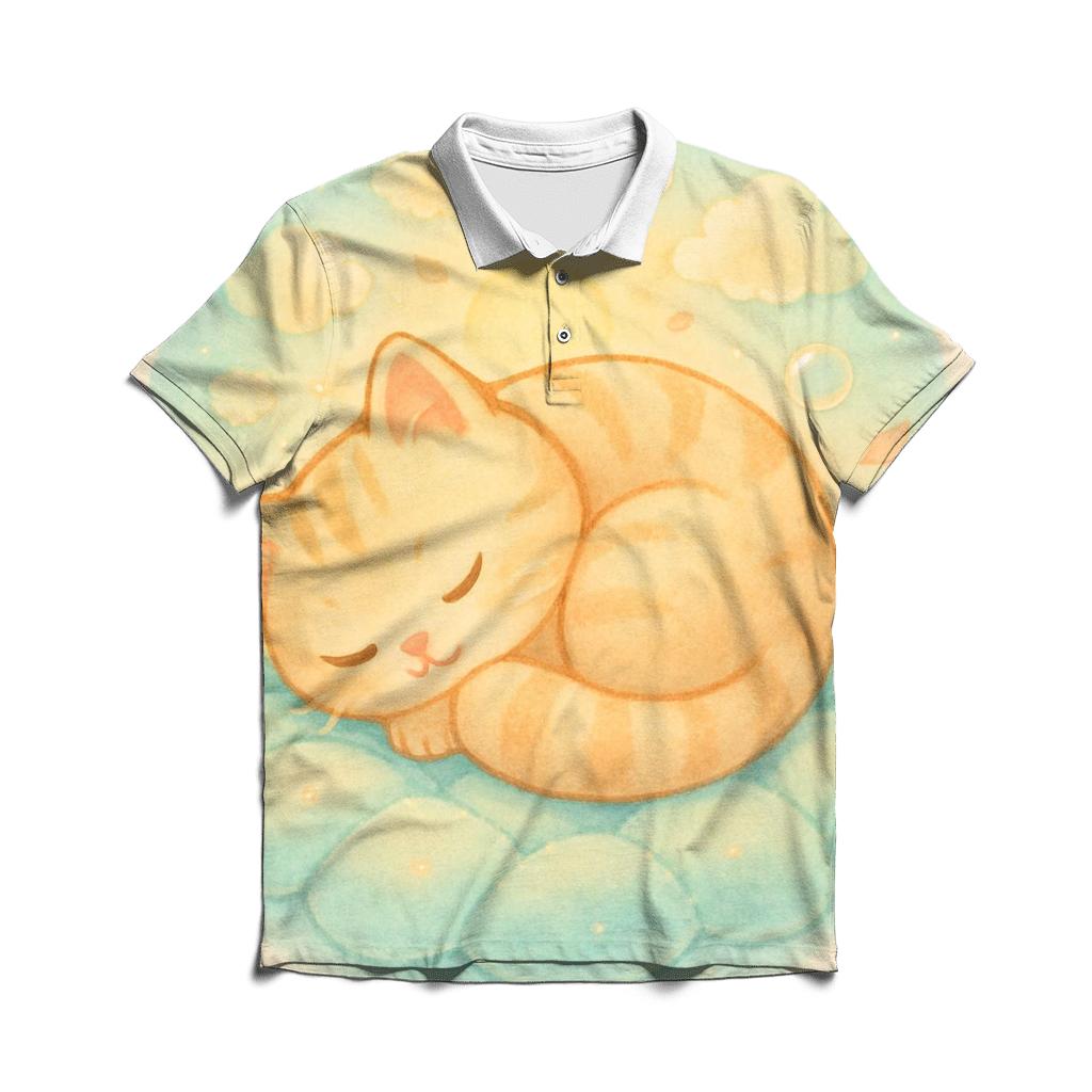 Sunrise Cloud Quilt Cat Naptime classic pique polos