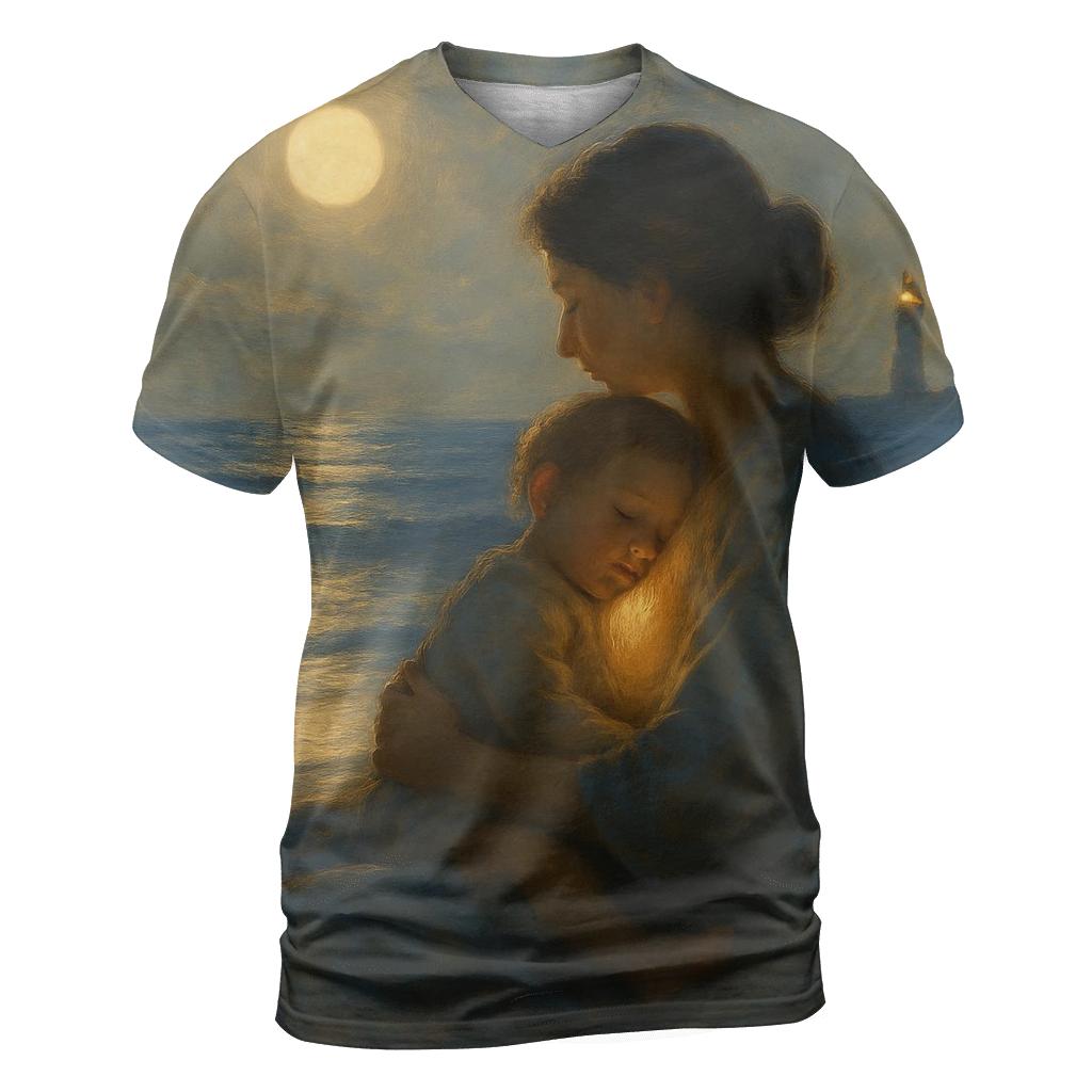 The Quiet Harbor: Where Every Storm Learns Peace designer pattern shirts