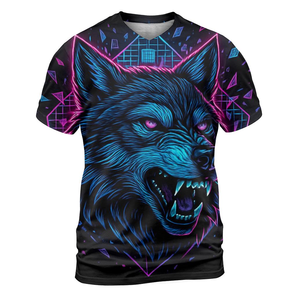Obsidian Circuit Wolf Sentinel personalized full print shirts