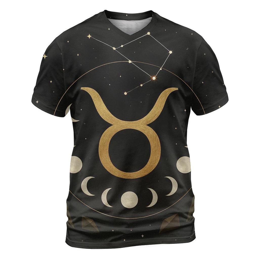 Taurus Lunar Exaltation Bull And Crescent Seal personalized full print shirts