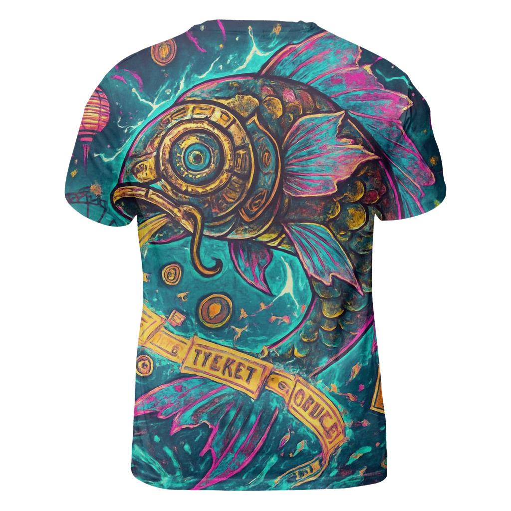 The Clockwork Koi Carnival designer pattern shirts