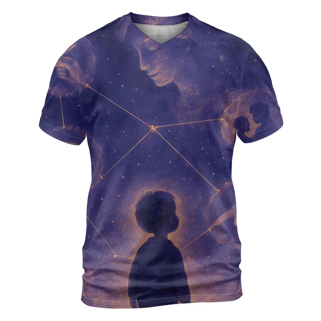 Constellation Of Small Moments: The Sky She Built Inside You trendy printed shirt styles