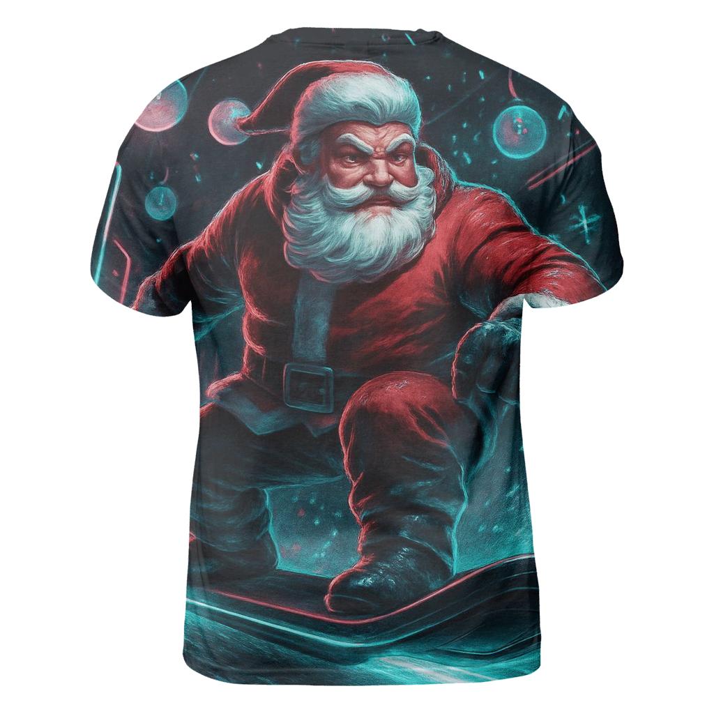 Neon Aurora Santa Street Rider trendy printed shirt styles