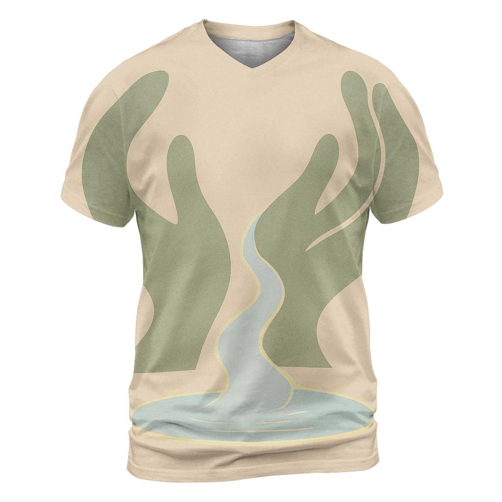 River Of Quiet Light artistic all-over print tops