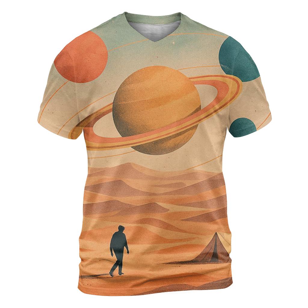 Desert Orbit Collage trendy printed shirt styles