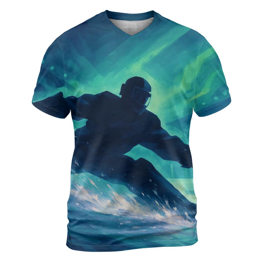 Aurora Goalkeeper Dive In Snowlight unique graphic print tees