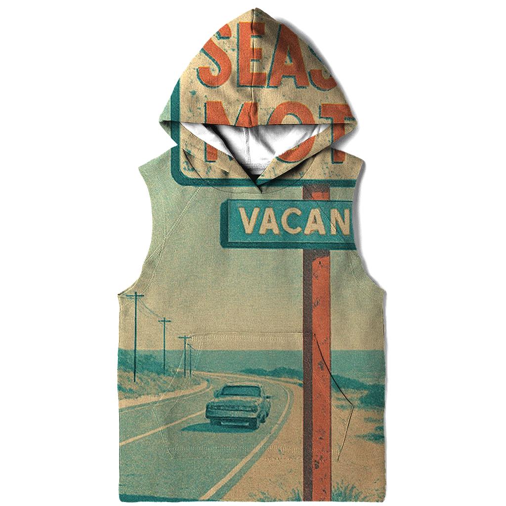 Faded Seaside Motel Vacancy Sign graphic hoodies