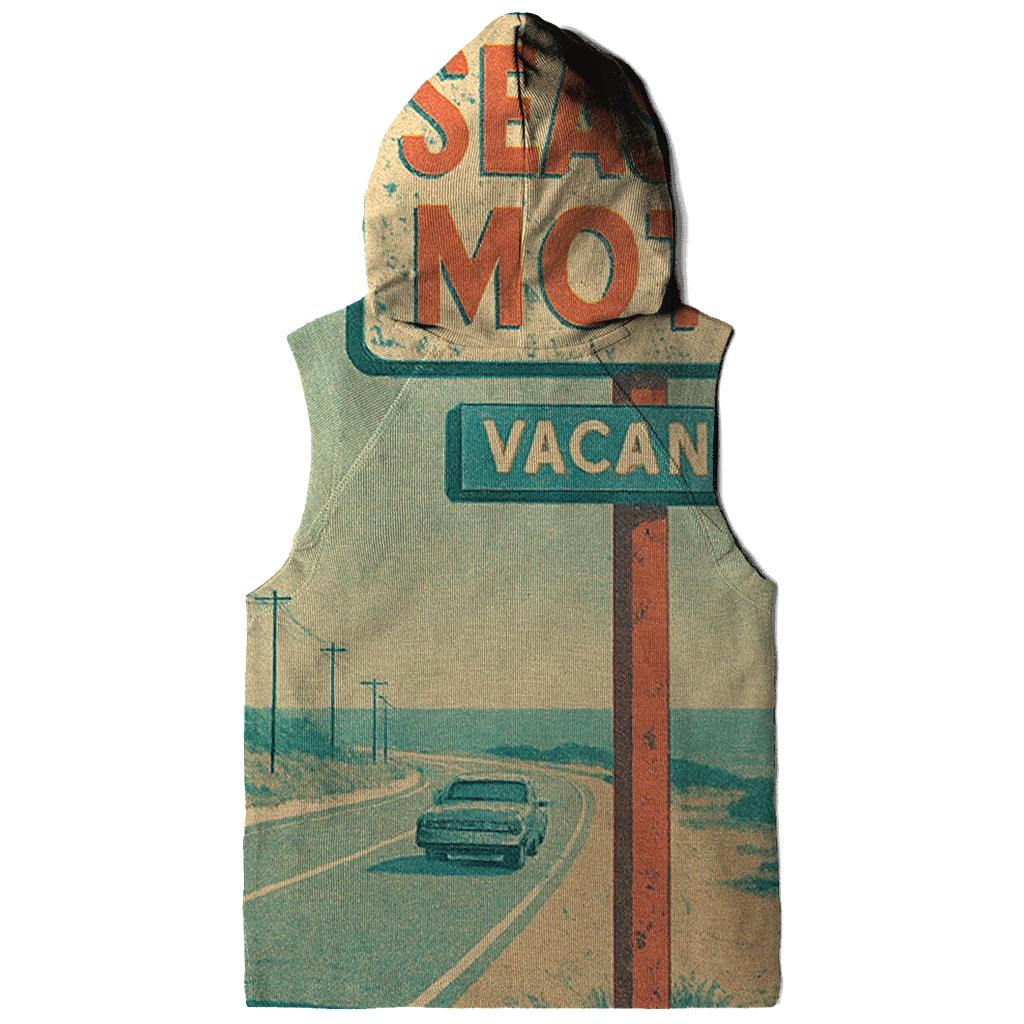 Faded Seaside Motel Vacancy Sign graphic hoodies