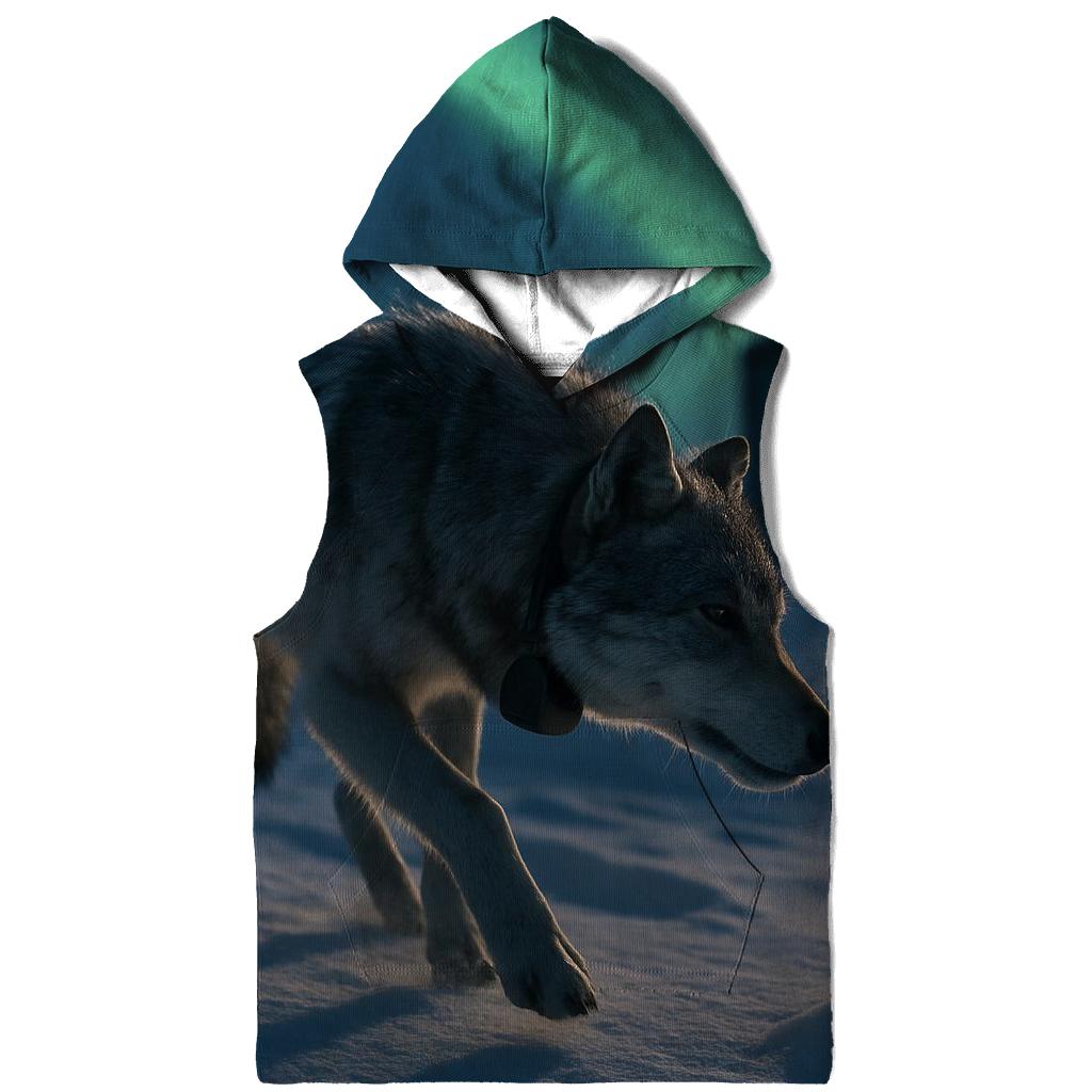 Aurora Collar Check In The Tundra embroidered hoodies