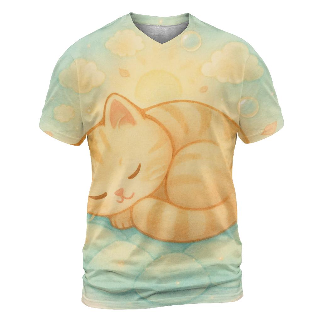 Sunrise Cloud Quilt Cat Naptime designer pattern shirts