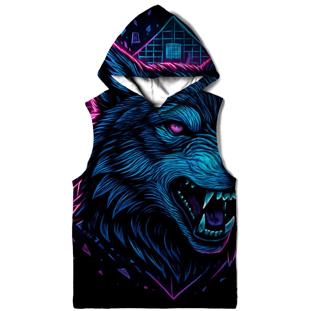 Obsidian Circuit Wolf Sentinel hoodie trends