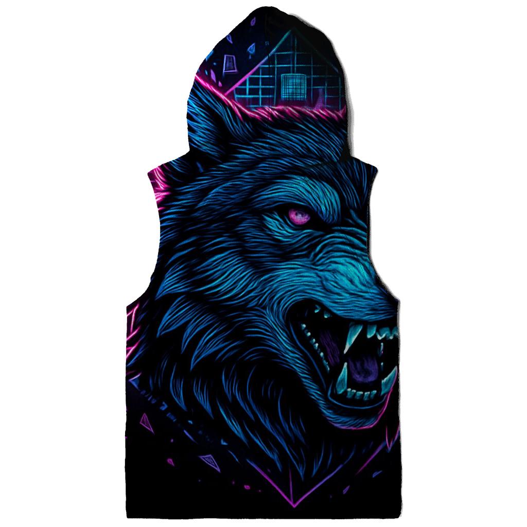 Obsidian Circuit Wolf Sentinel hoodie trends