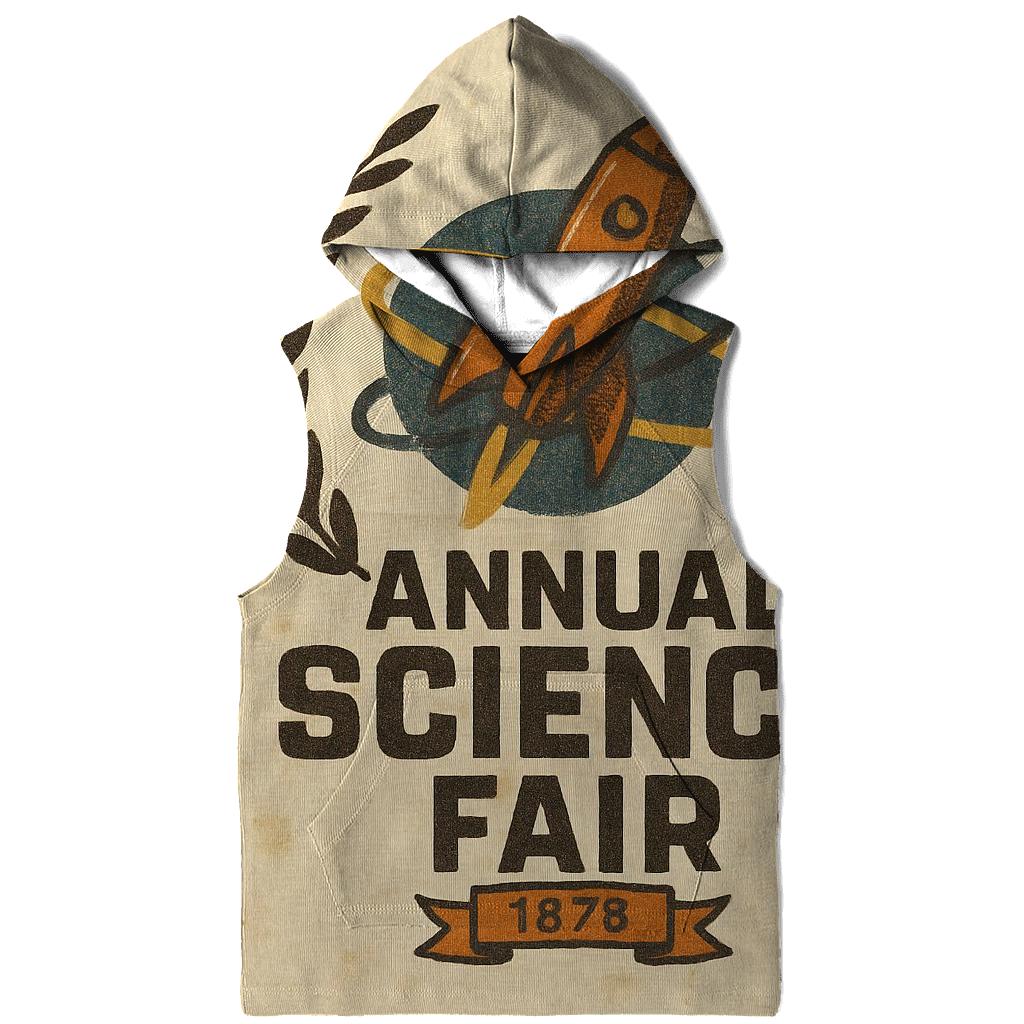 Vintage Space Age Science Fair Emblem heavyweight hoodies