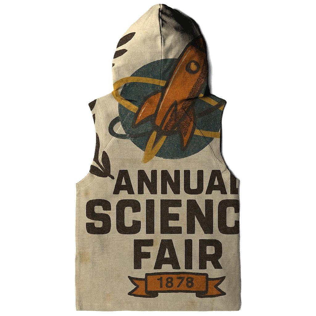 Vintage Space Age Science Fair Emblem heavyweight hoodies