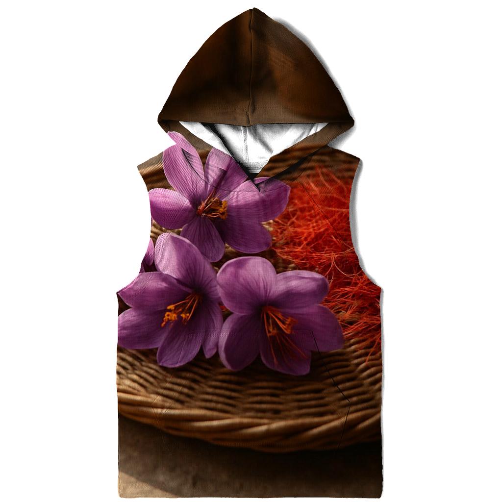 Saffron Crocus Threads Drying On A Traditional Rattan Tray zip-up hoodies