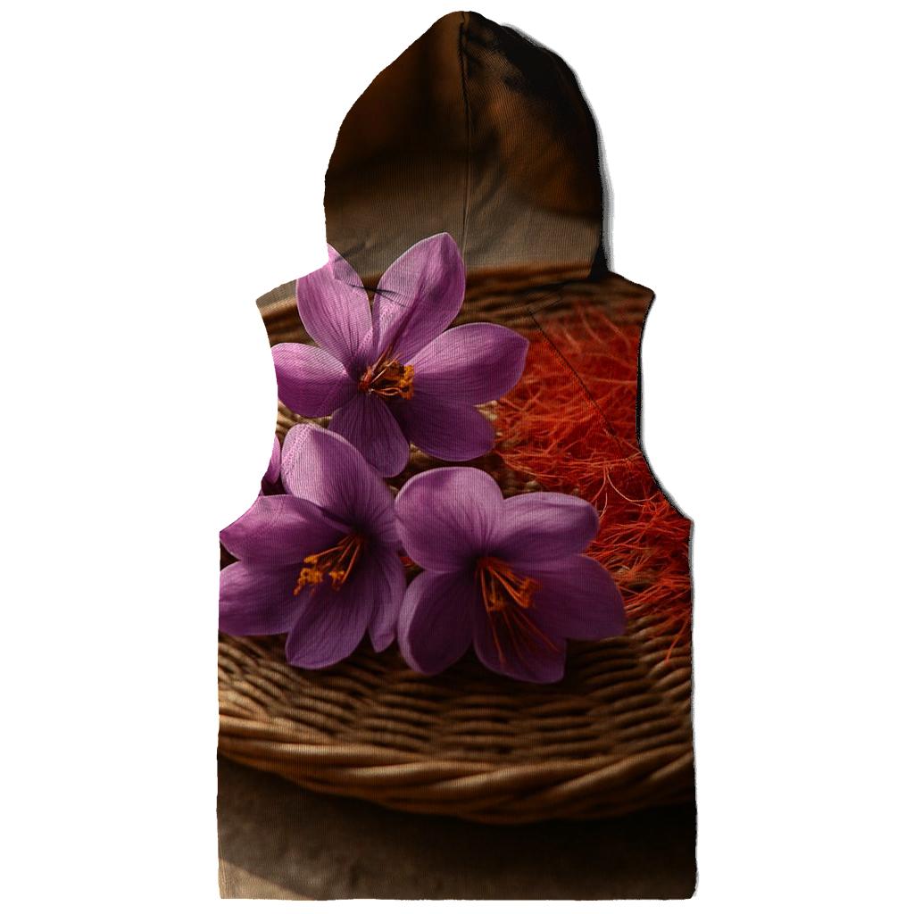 Saffron Crocus Threads Drying On A Traditional Rattan Tray zip-up hoodies