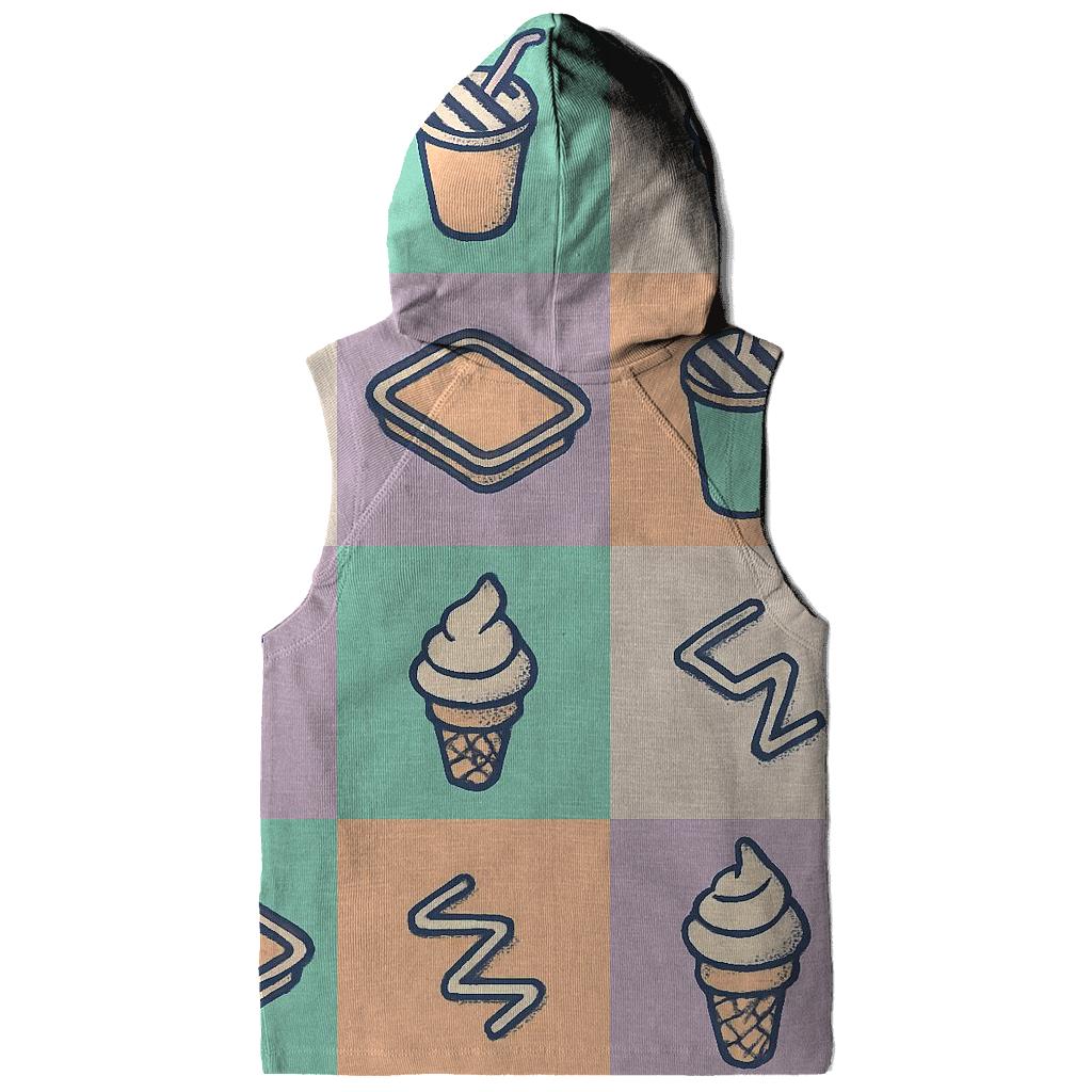 Mall Food Court Pastel Tiles graphic hoodies