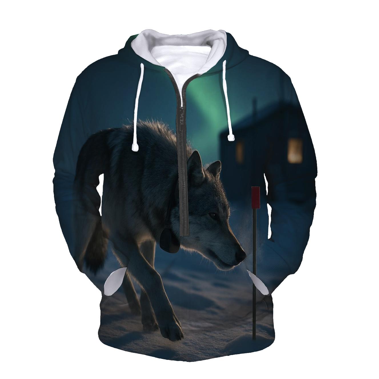 Aurora Collar Check In The Tundra pullover hoodies