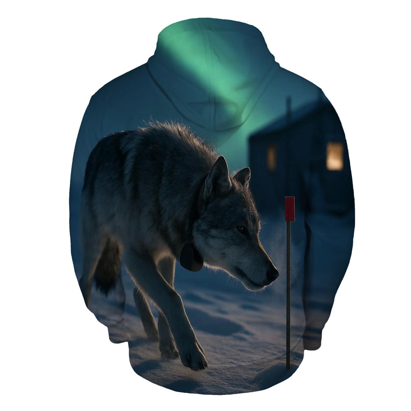 Aurora Collar Check In The Tundra pullover hoodies