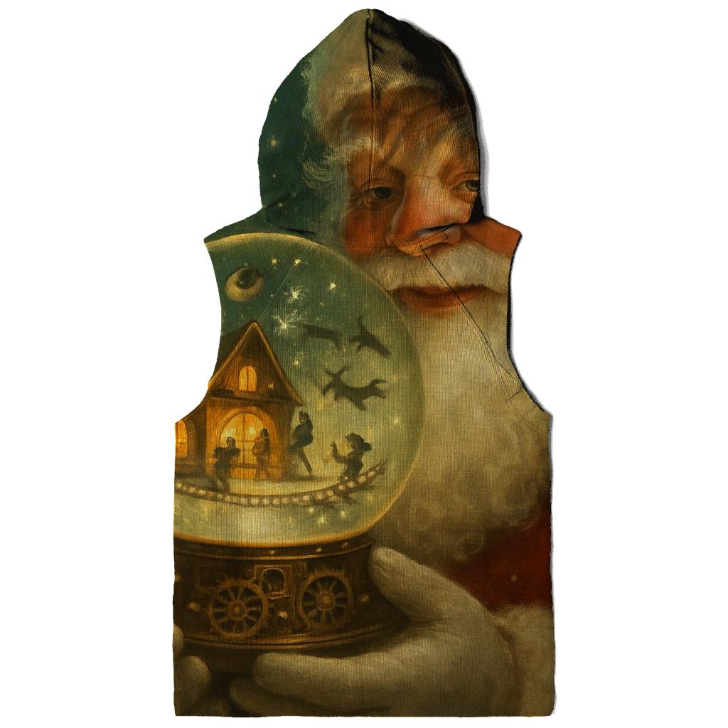 Starry Workshop Santa In Clockwork Snowglobe premium hoodies