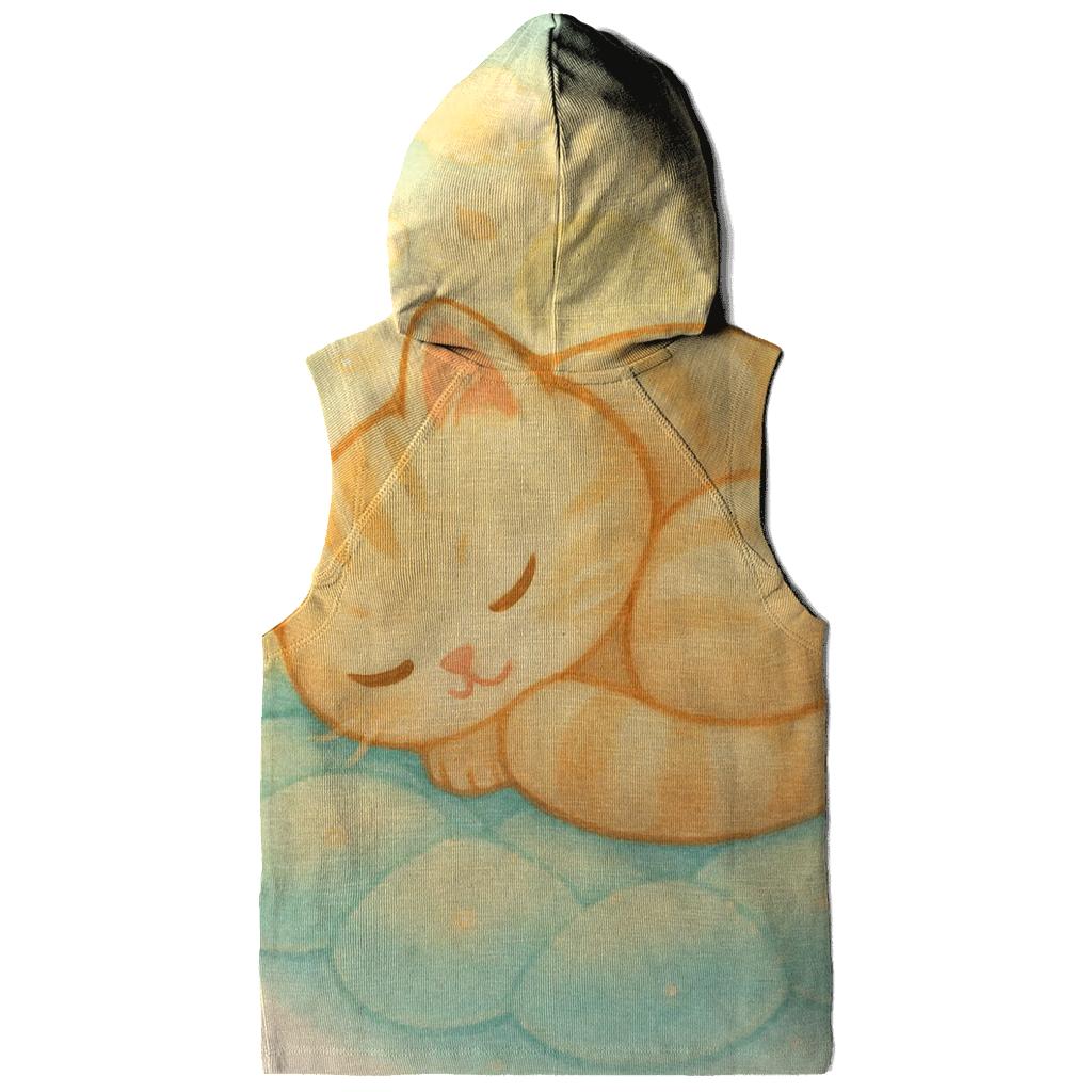 Sunrise Cloud Quilt Cat Naptime printed hoodies