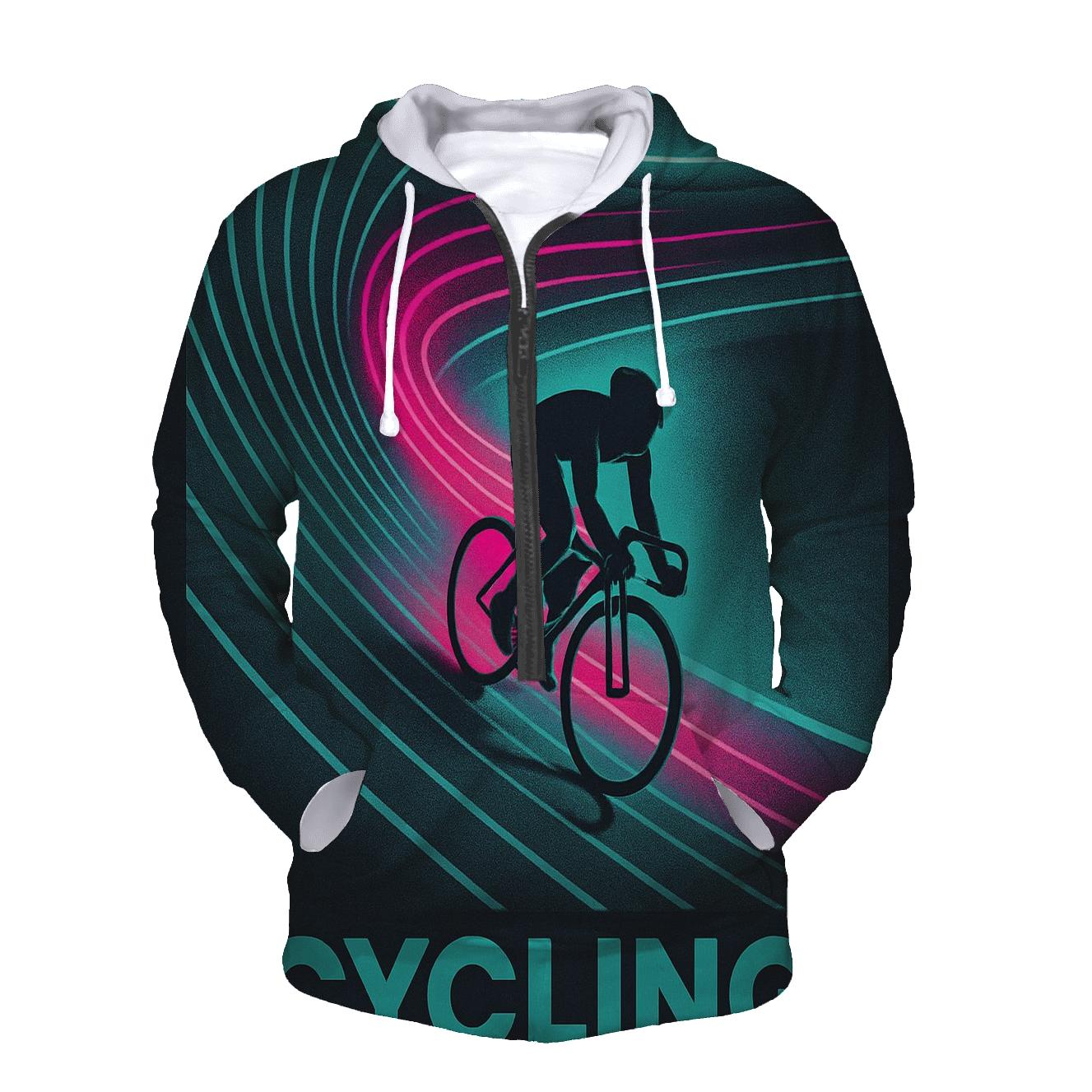 Neon Velodrome Light Trail Sprint lightweight hoodies