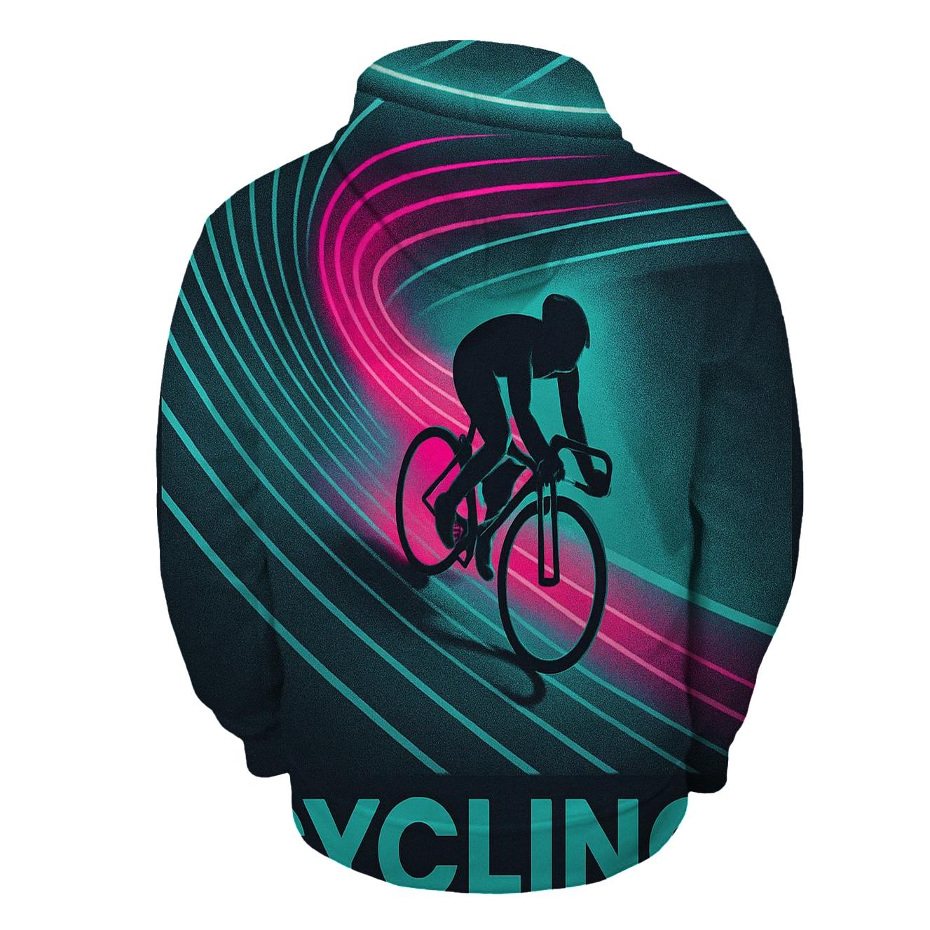 Neon Velodrome Light Trail Sprint lightweight hoodies