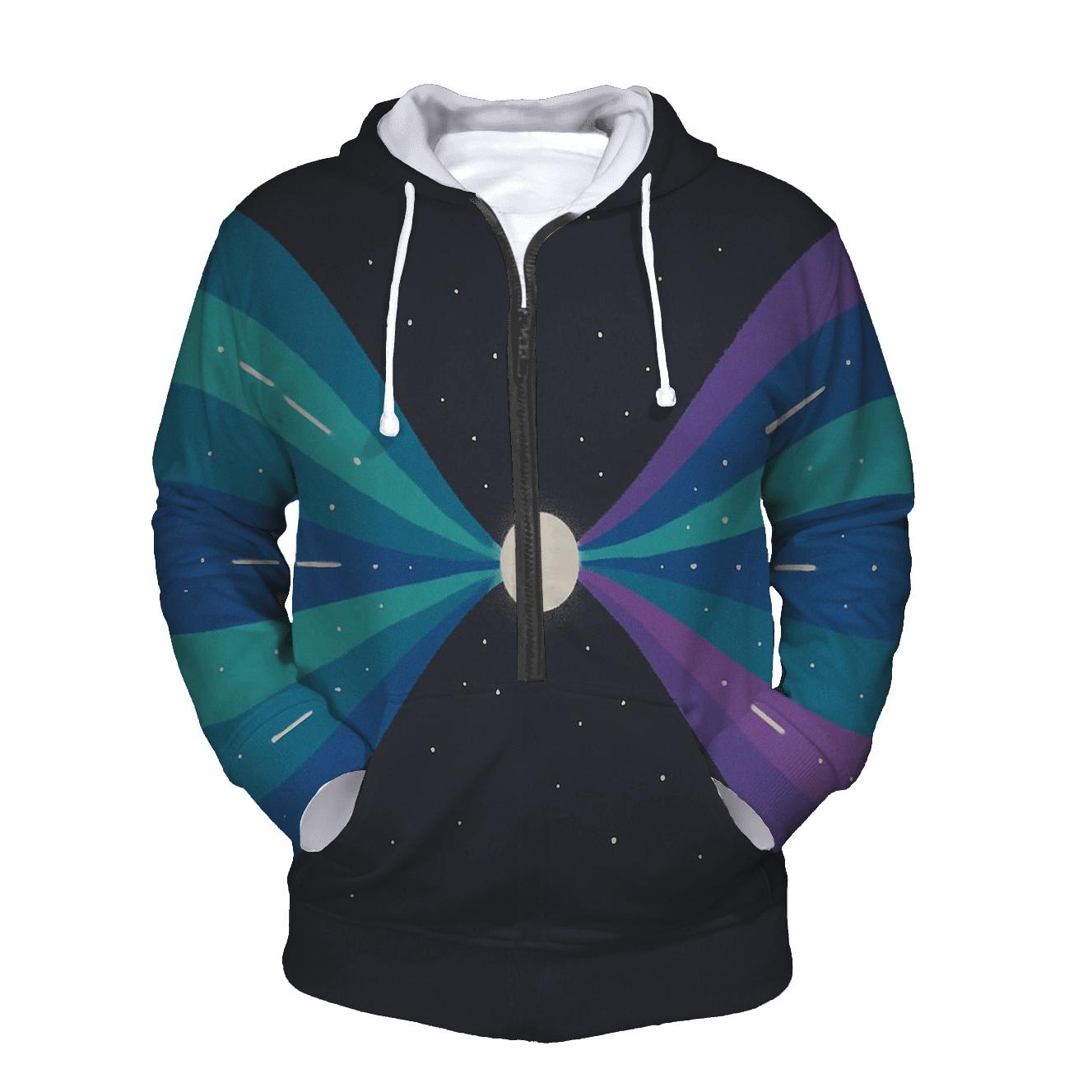 Jet Outflow Mirrored Ribbons lightweight hoodies