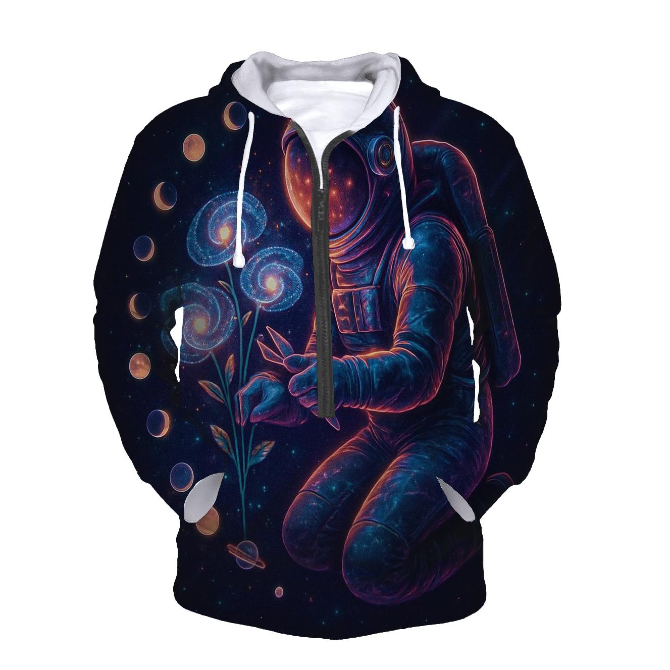 Chrono Bloom Nebula Garden heavyweight hoodies