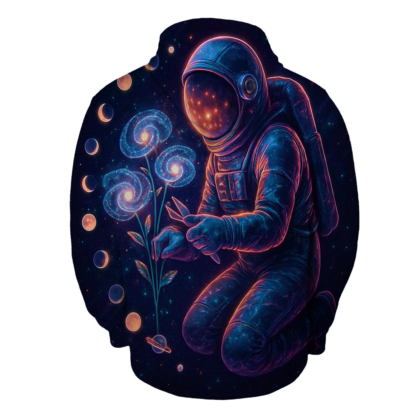 Chrono Bloom Nebula Garden heavyweight hoodies