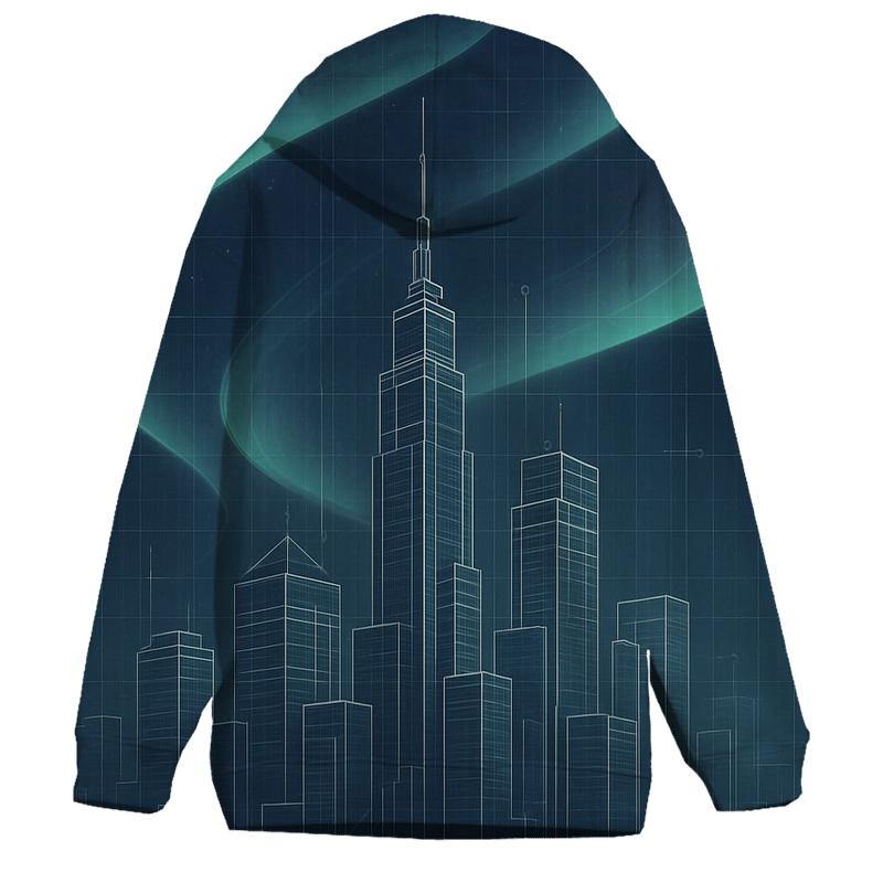 Aurora Blueprint Cityscape hoodie styles