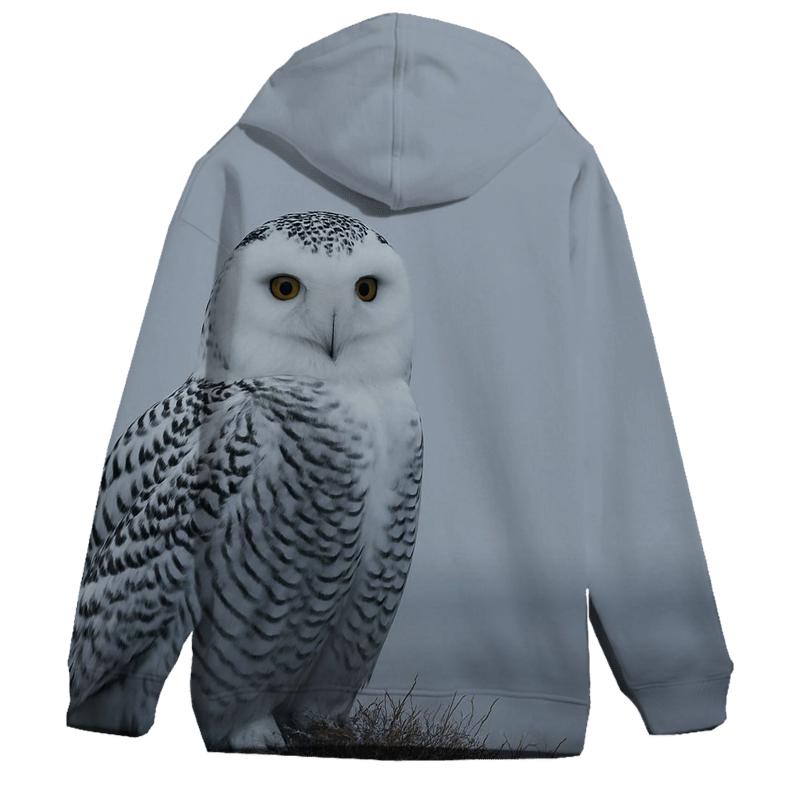 Tundra Wind Sentinel Snowy Owl hoodie styles