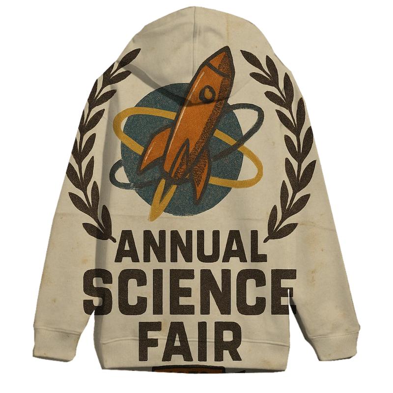 Vintage Space Age Science Fair Emblem hoodie designs