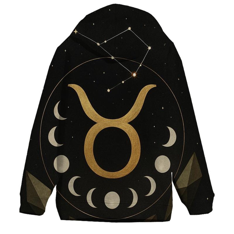Taurus Lunar Exaltation Bull And Crescent Seal lightweight hoodies