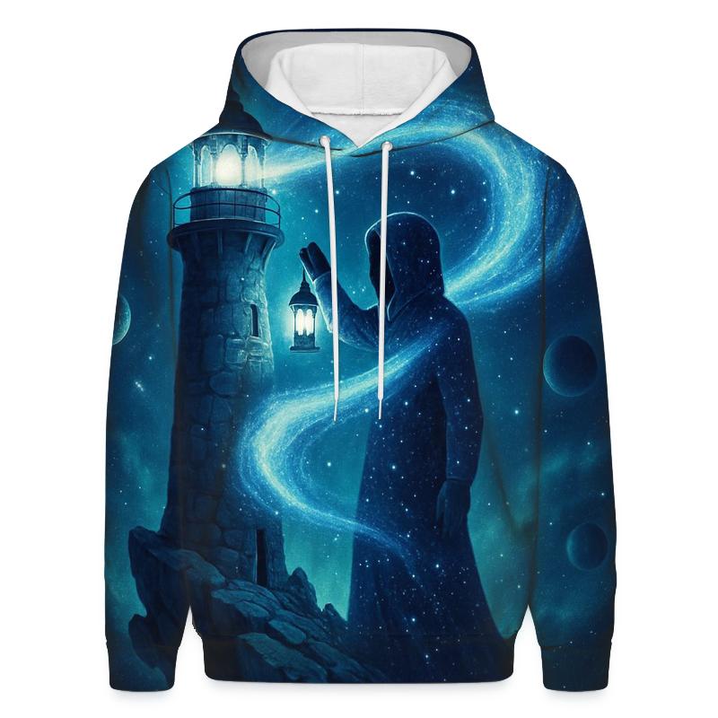 The Lighthouse At The Edge Of Andromeda lightweight hoodies