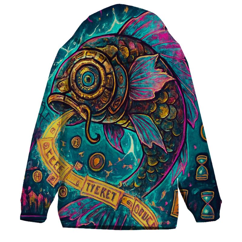 The Clockwork Koi Carnival premium hoodies