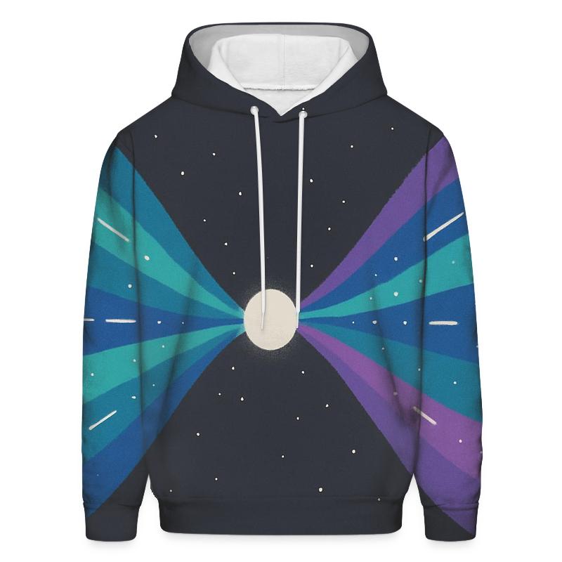 Jet Outflow Mirrored Ribbons graphic hoodies