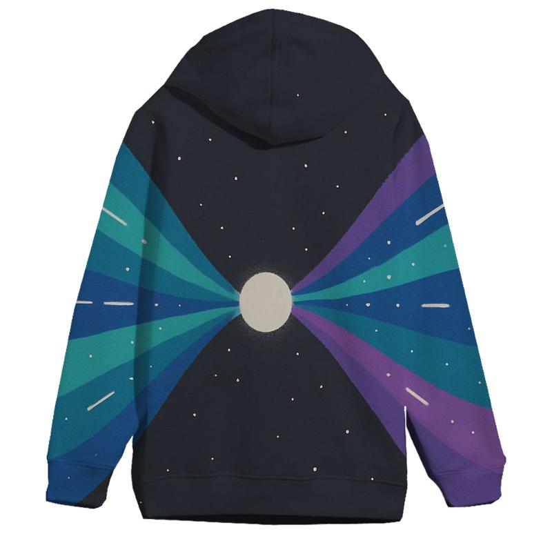 Jet Outflow Mirrored Ribbons graphic hoodies