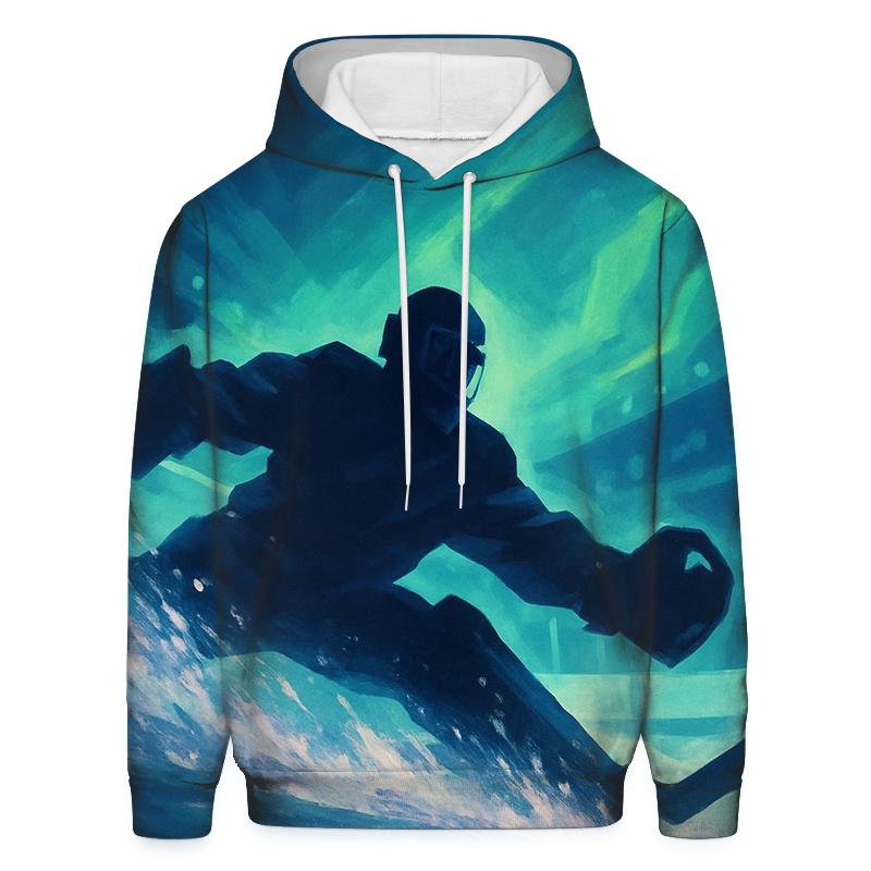 Aurora Goalkeeper Dive In Snowlight hoodie designs