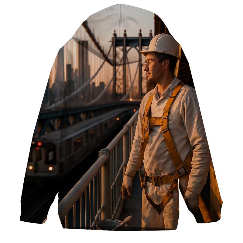Bridge Painter Break On The Manhattan Bridge Looking Toward Downtown hoodies fashion