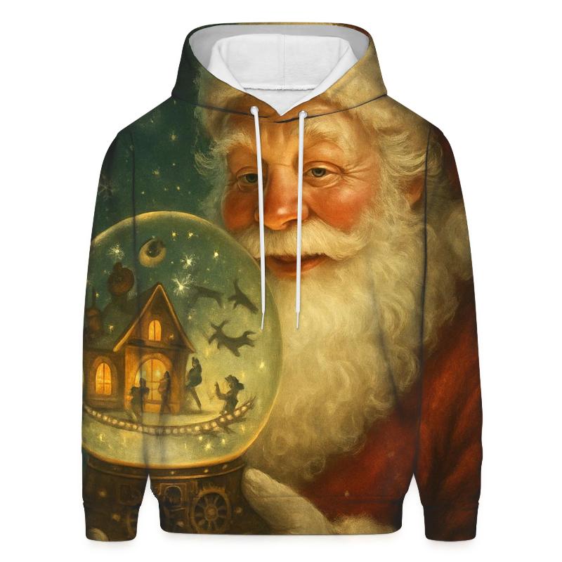 Starry Workshop Santa In Clockwork Snowglobe hoodies fashion